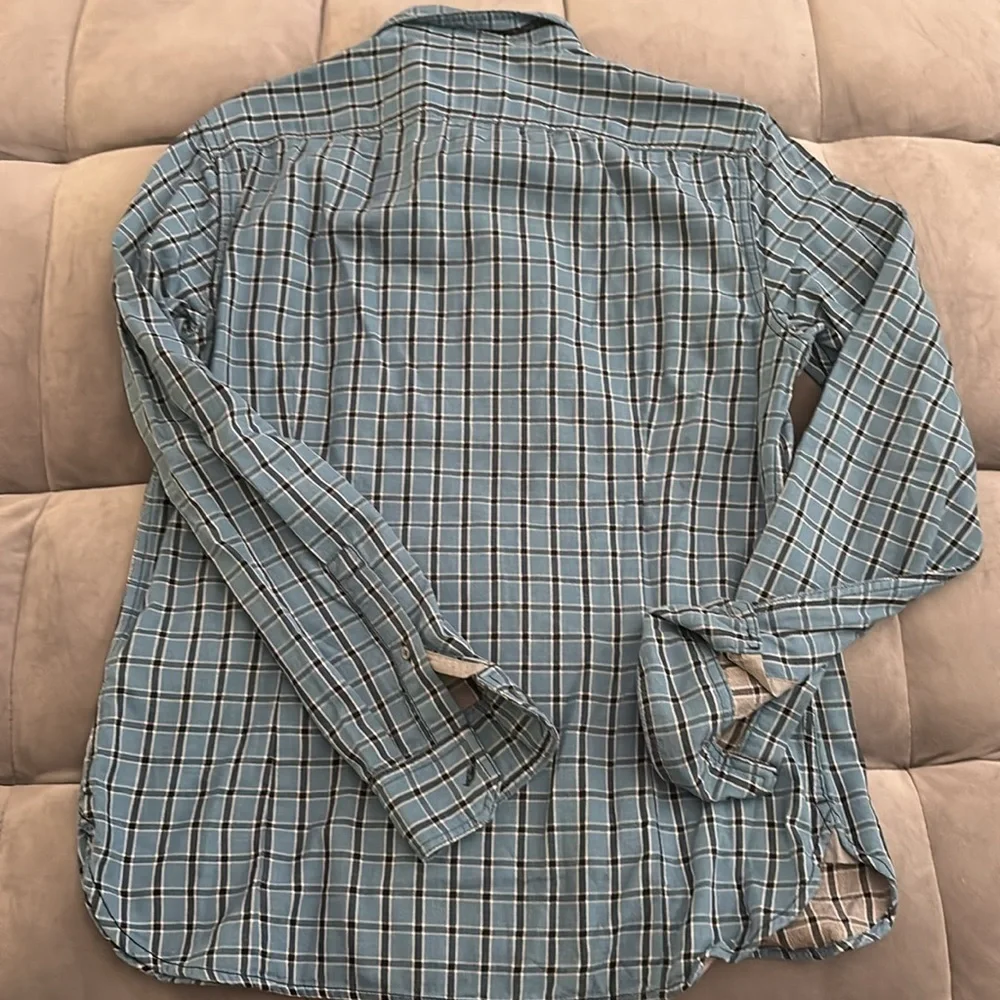 Banana Republic Blue Checkered Casual Shirt NWT size medium